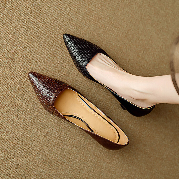 Enzo Genuine Leather Heels