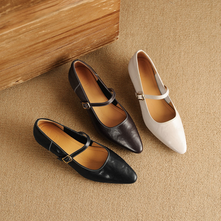 Rena Genuine Leather Pumps
