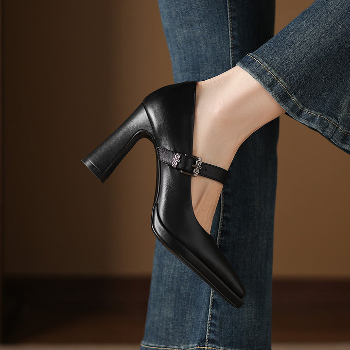 Claya Genuine Leather Heels