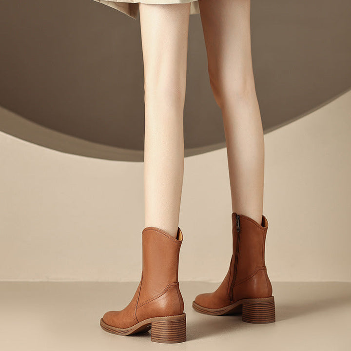 Zaria Genuine Leather Boots