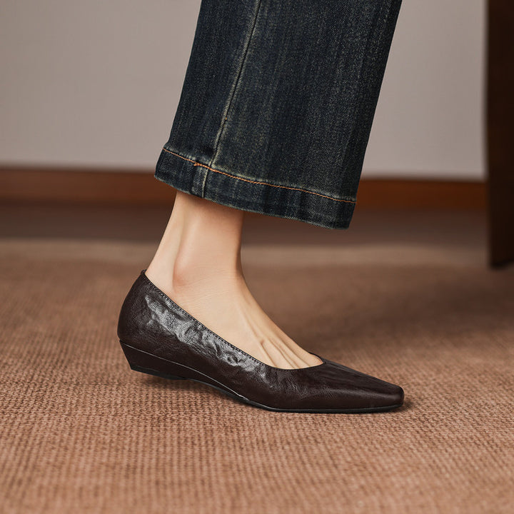 Milan Genuine Leather Flats