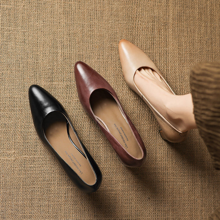 Velia Genuine Leather Heels