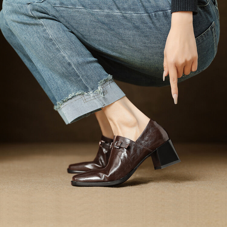 Ekra Genuine Leather Heels