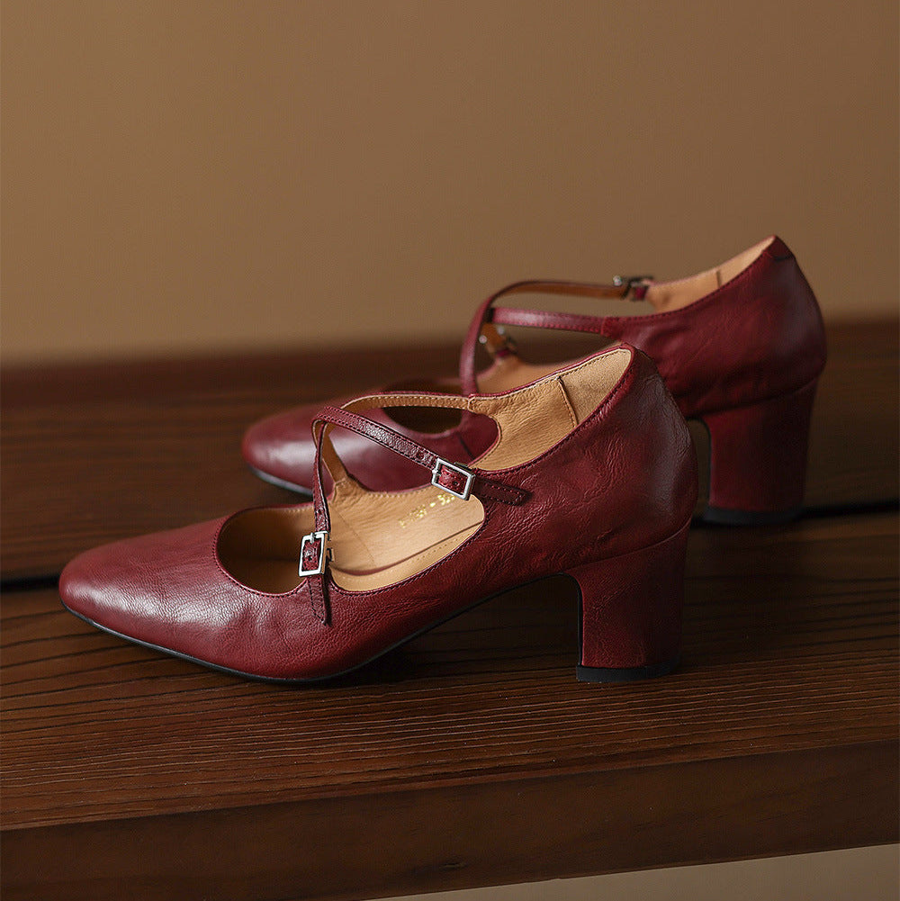 Orrel Genuine Leather Heels