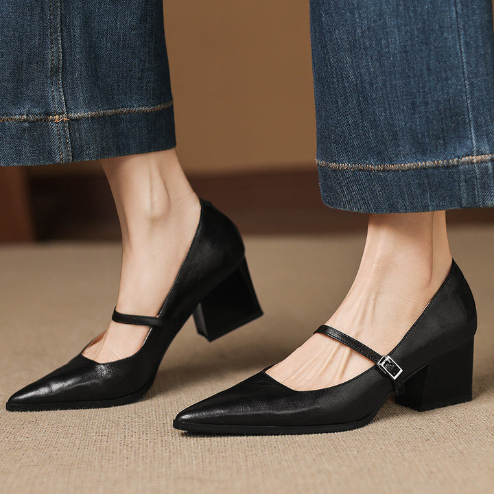 Orvia Genuine Leather Heels