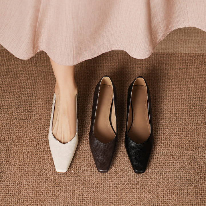 Milan Genuine Leather Flats