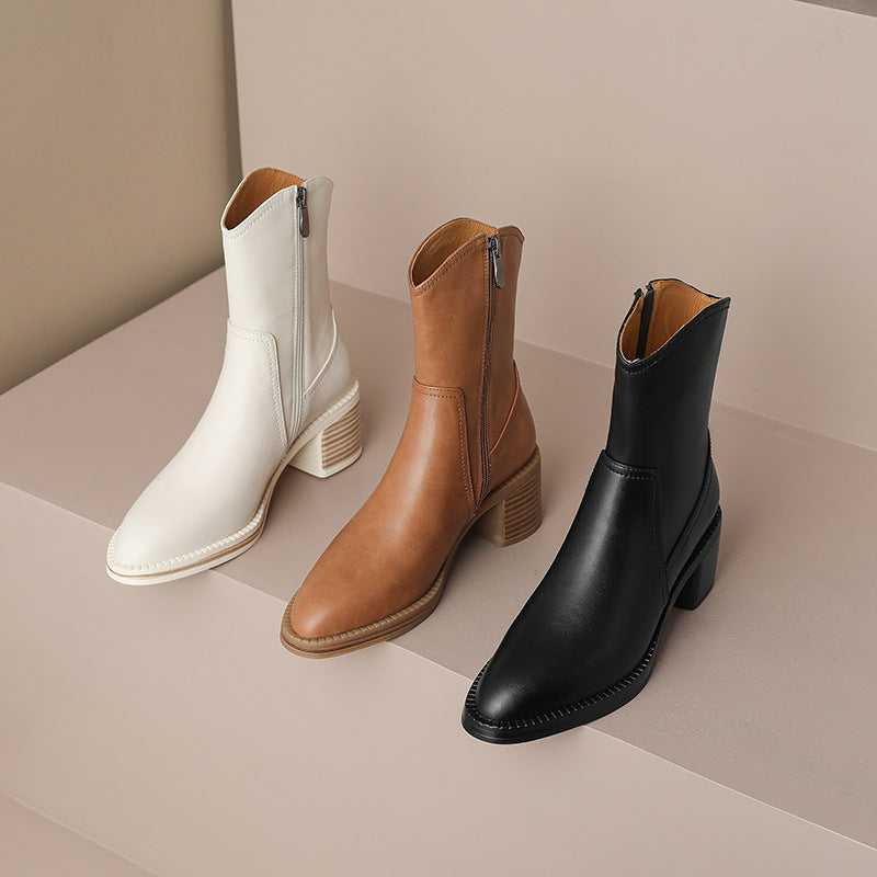 Zaria Genuine Leather Boots