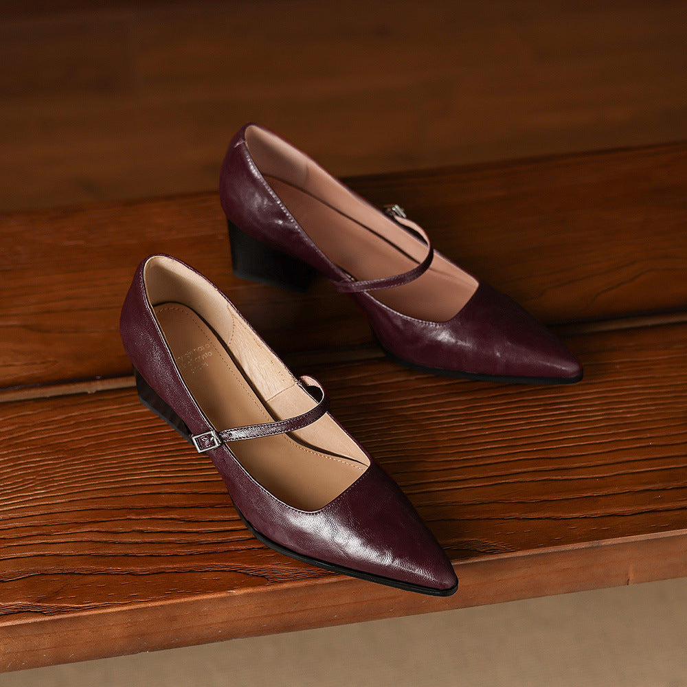 Orvia Genuine Leather Heels