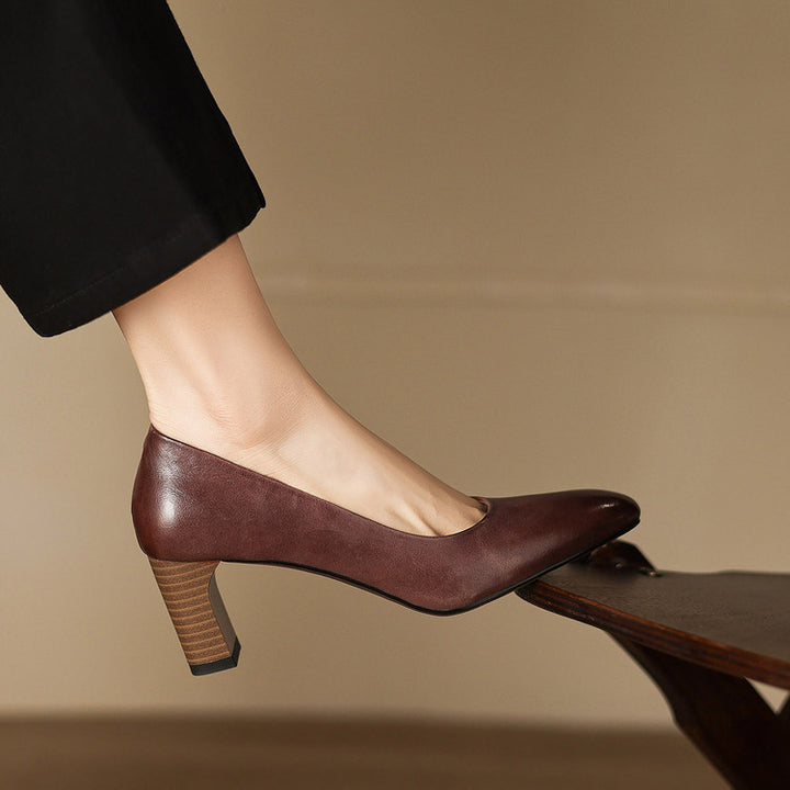 Velia Genuine Leather Heels