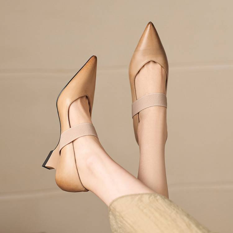 Tiera Genuine Leather Heels