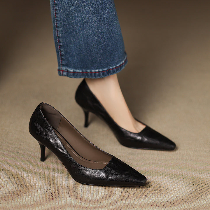 Enne Genuine Leather Heels