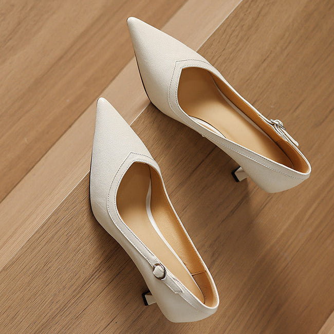 Ezel Genuine Leather Heels