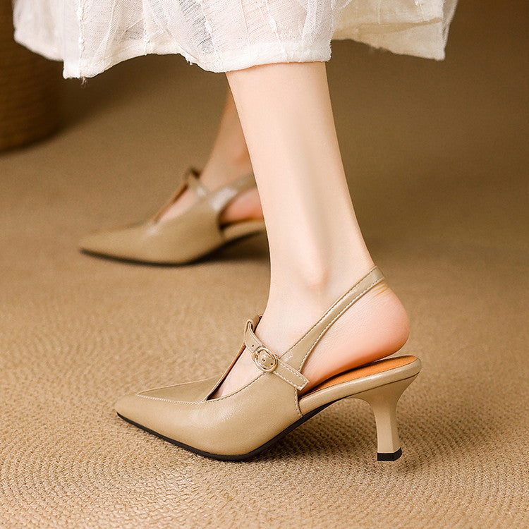 Loren Leather Heels
