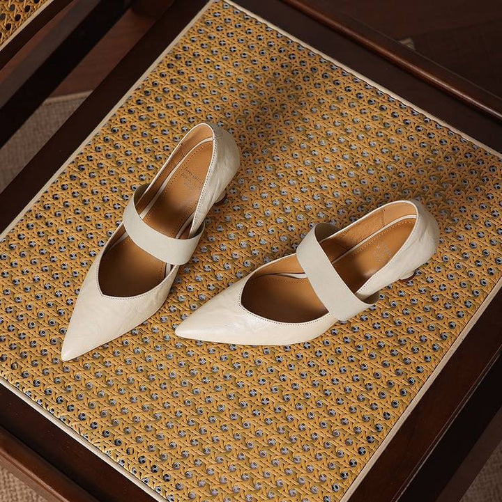 Cyra Genuine Leather Heels