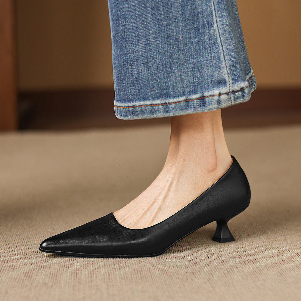 Revia Genuine Leather Heels