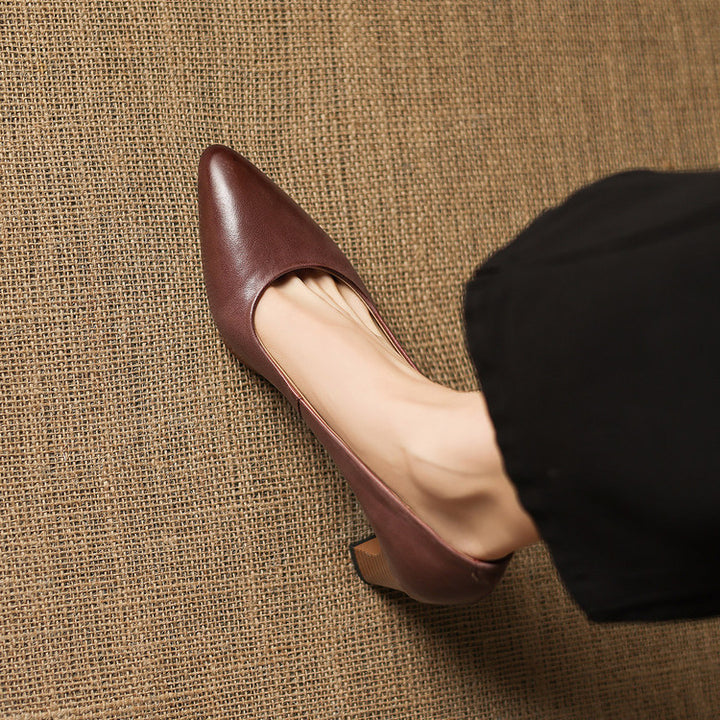 Velia Genuine Leather Heels