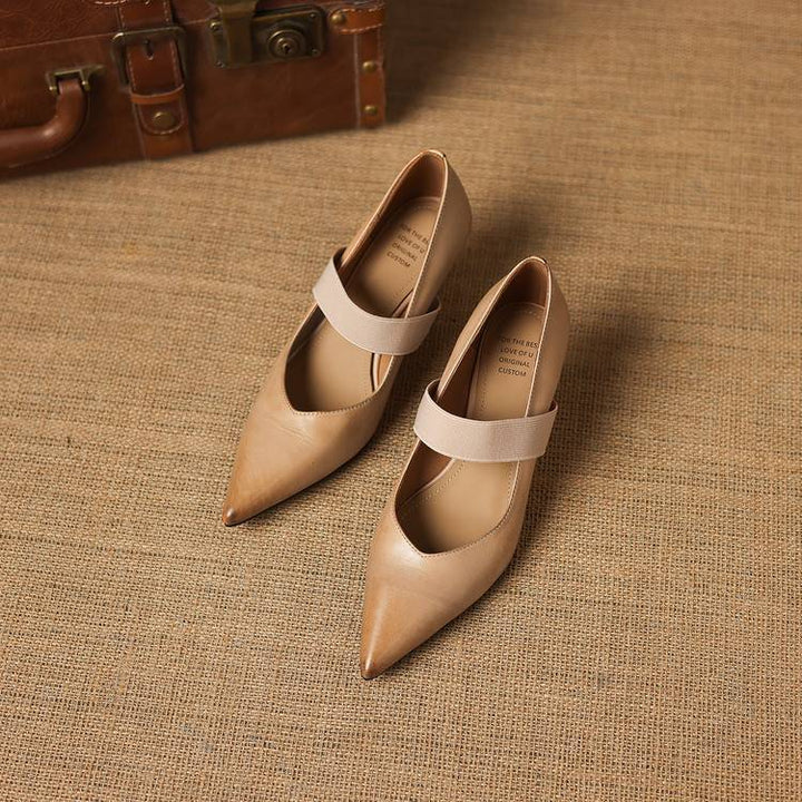 Tiera Genuine Leather Heels