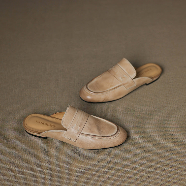 Serin Genuine Leather Mules
