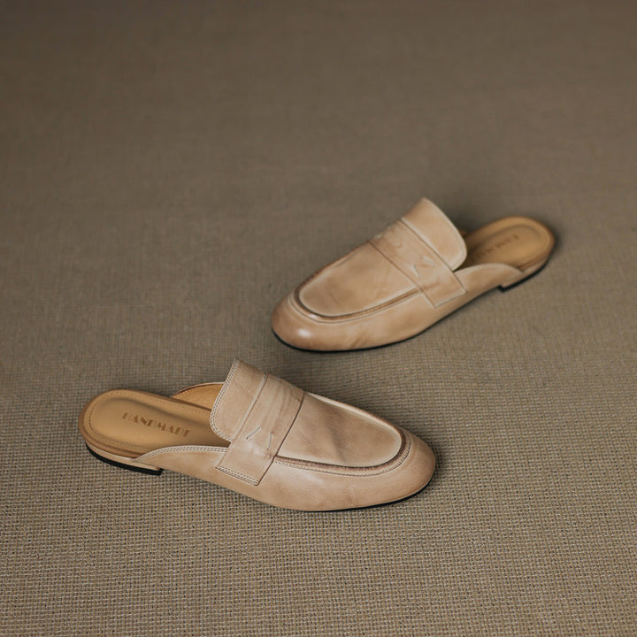 Serin Genuine Leather Mules
