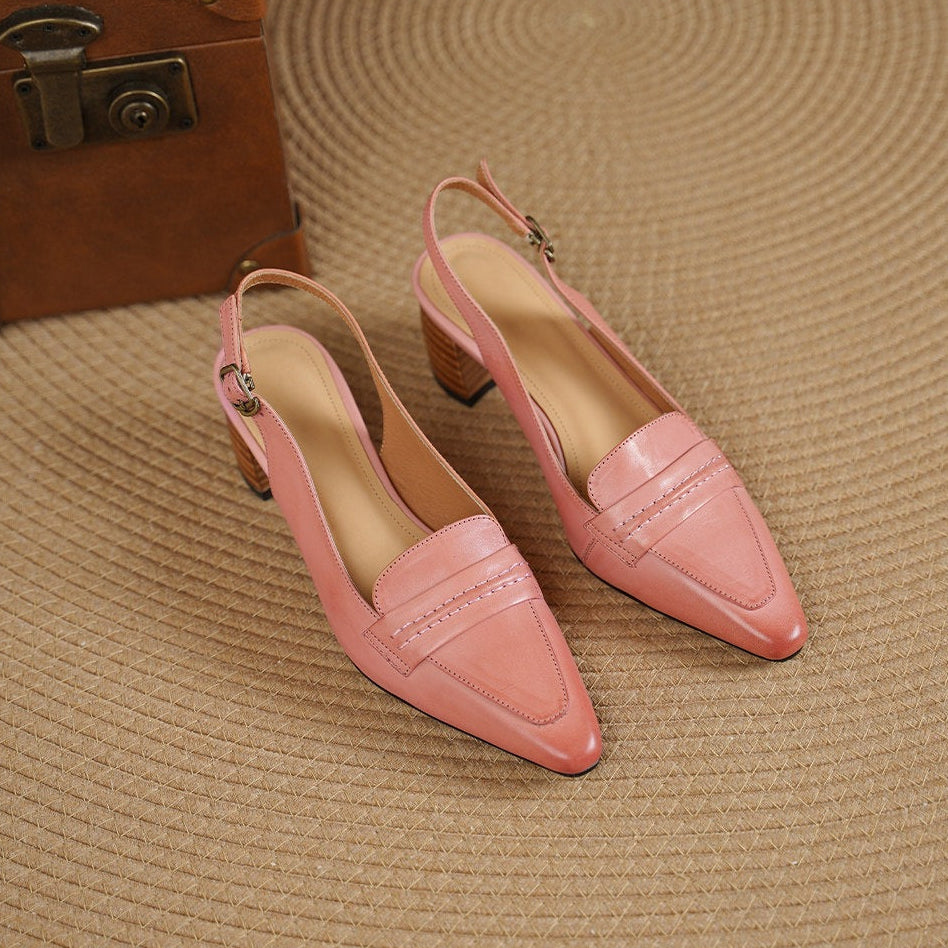 Rema Genuine Leather Heels