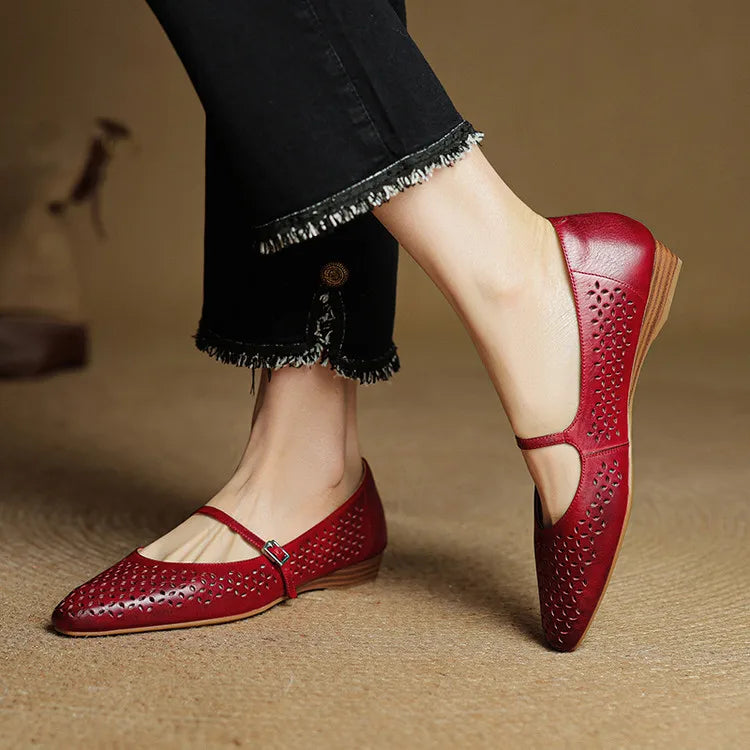 Kyla Genuine Leather Flats