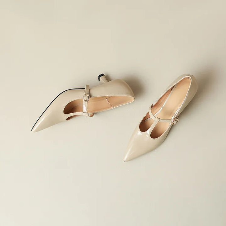 Ileen Genuine Leather Heels