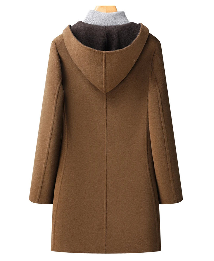 Wool Hooded Overcoat