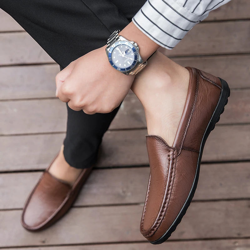 Hombre Genuine Leather Loafers