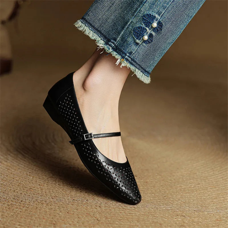 Kyla Genuine Leather Flats