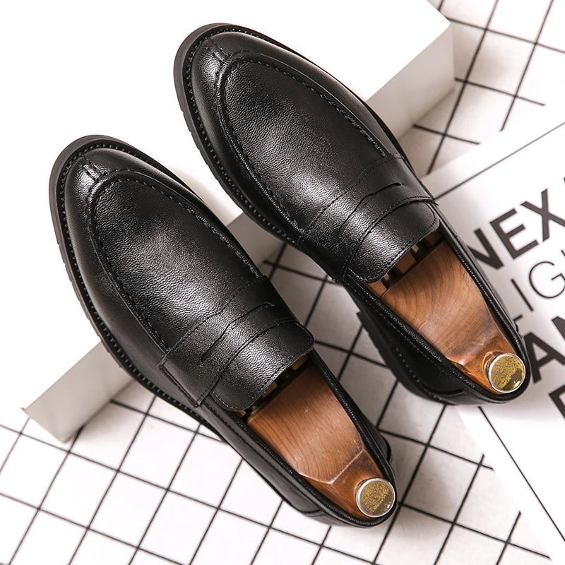 Corusi Genuine Leather Loafers