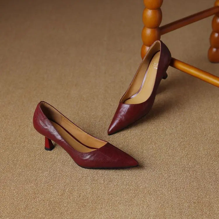 Avero Genuine Leather Heels