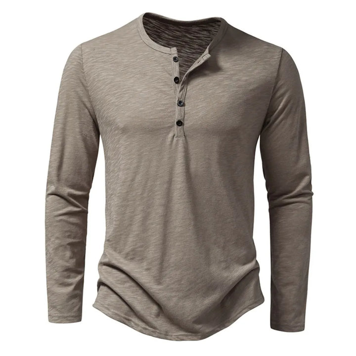 Enzo Cotton Henley Shirt