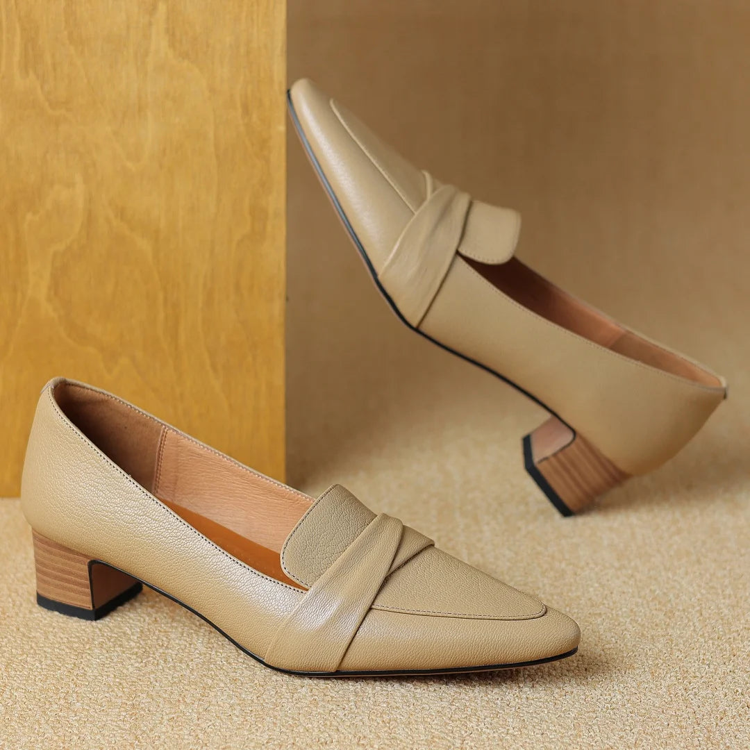 Naira Genuine Leather Pumps