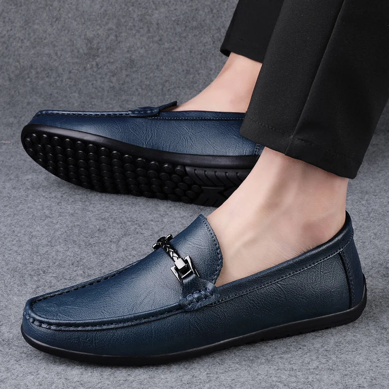 Rey Genuine Leather Loafers