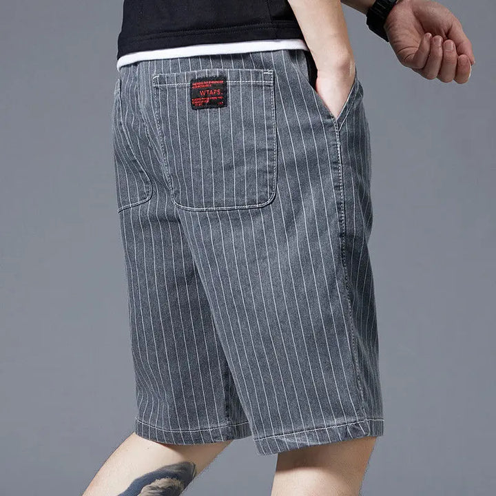 Rayado Cotton Shorts