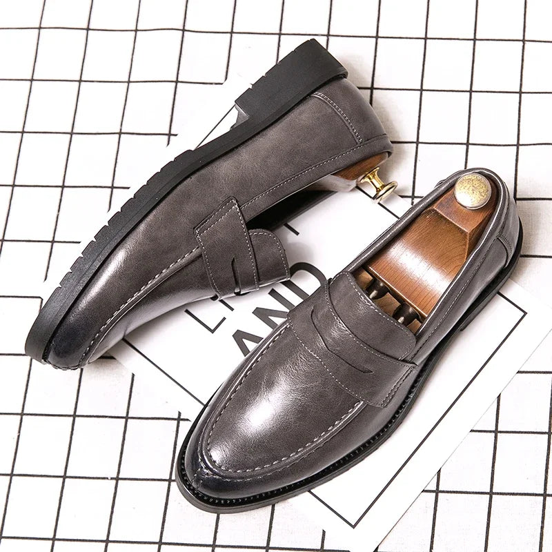 Corusi Genuine Leather Loafers