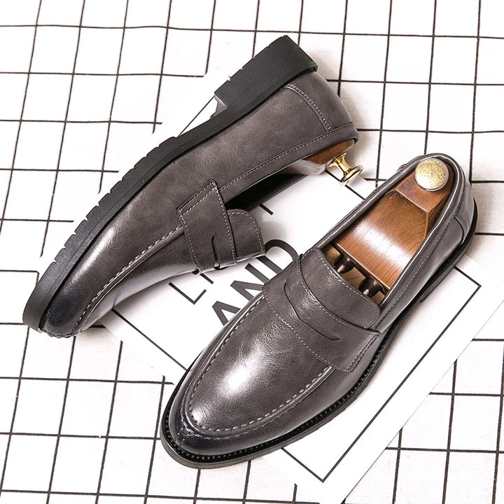 Corusi Genuine Leather Loafers