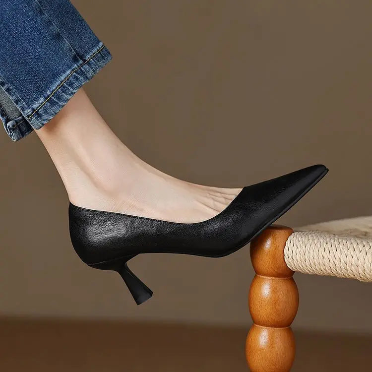 Avero Genuine Leather Heels
