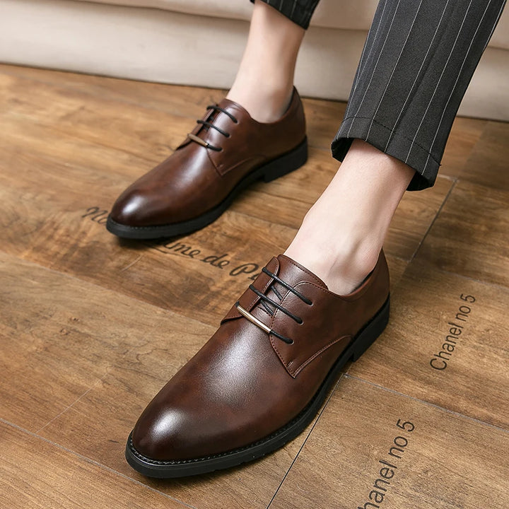 Stefano Genuine Leather Oxfords