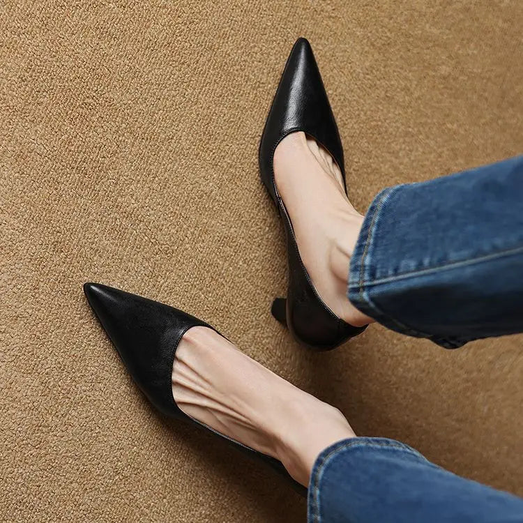 Avero Genuine Leather Heels