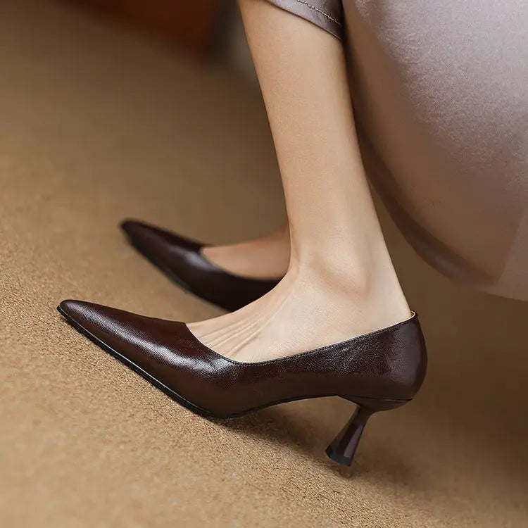 Avero Genuine Leather Heels