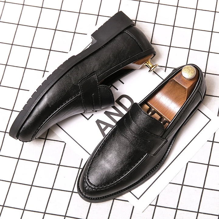 Corusi Genuine Leather Loafers