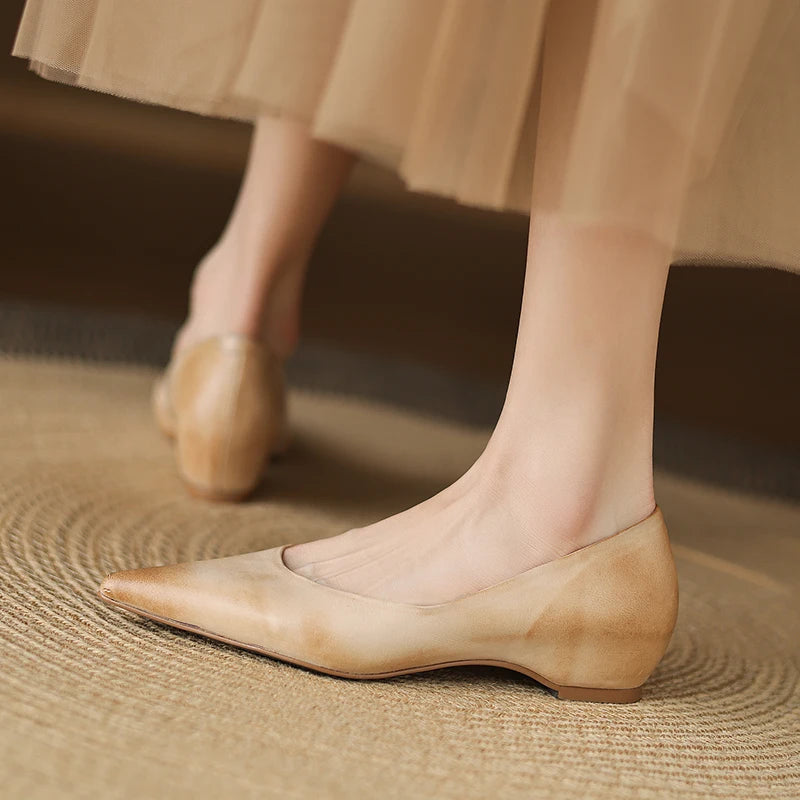 Avine Genuine Leather Flats