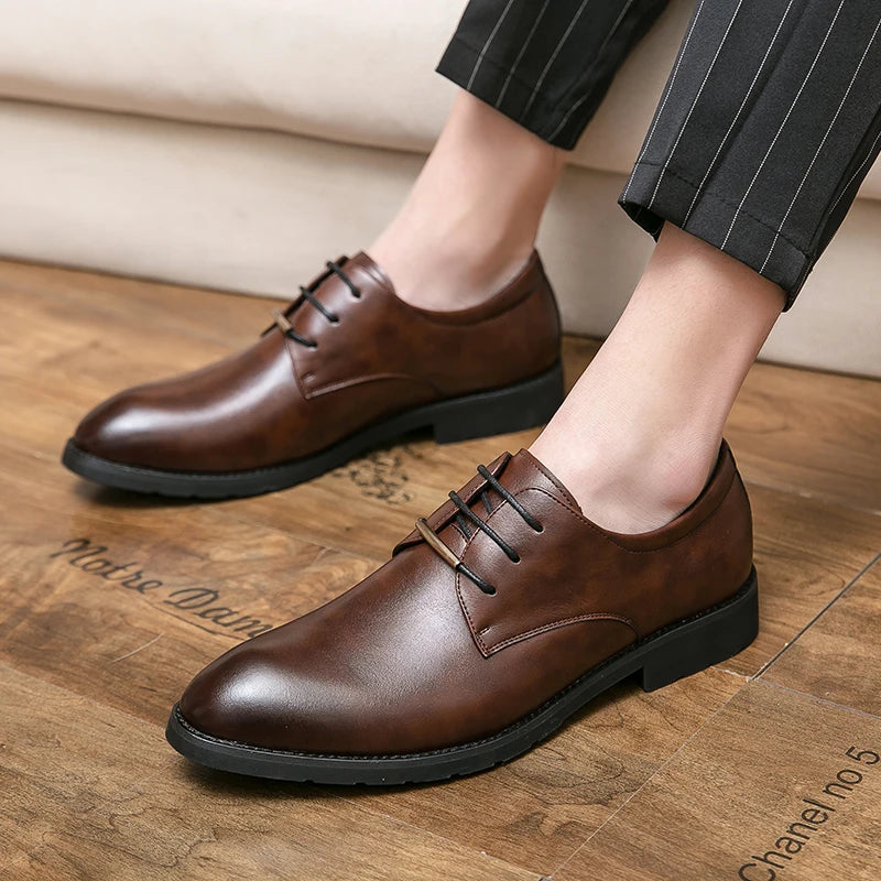 Stefano Genuine Leather Oxfords