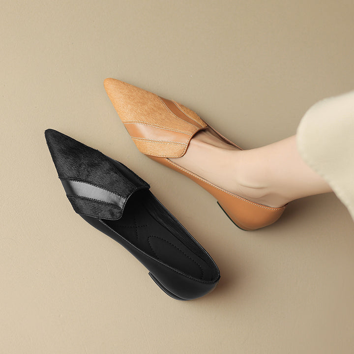 Klara Genuine Leather Flats