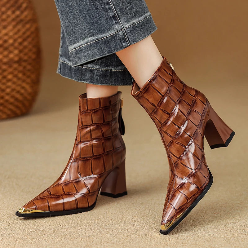 Nysa Genuine Leather Boots