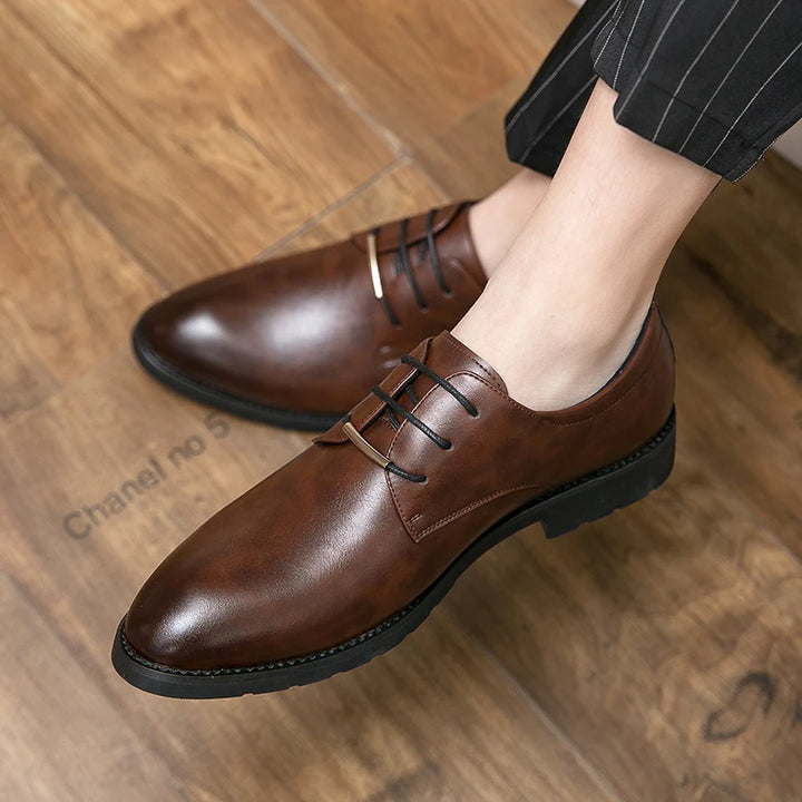 Stefano Genuine Leather Oxfords