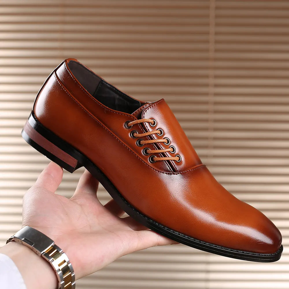 Bertolini Genuine Leather Oxford Shoes