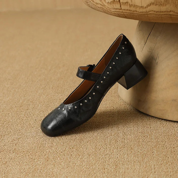Elour Genuine Leather Heels