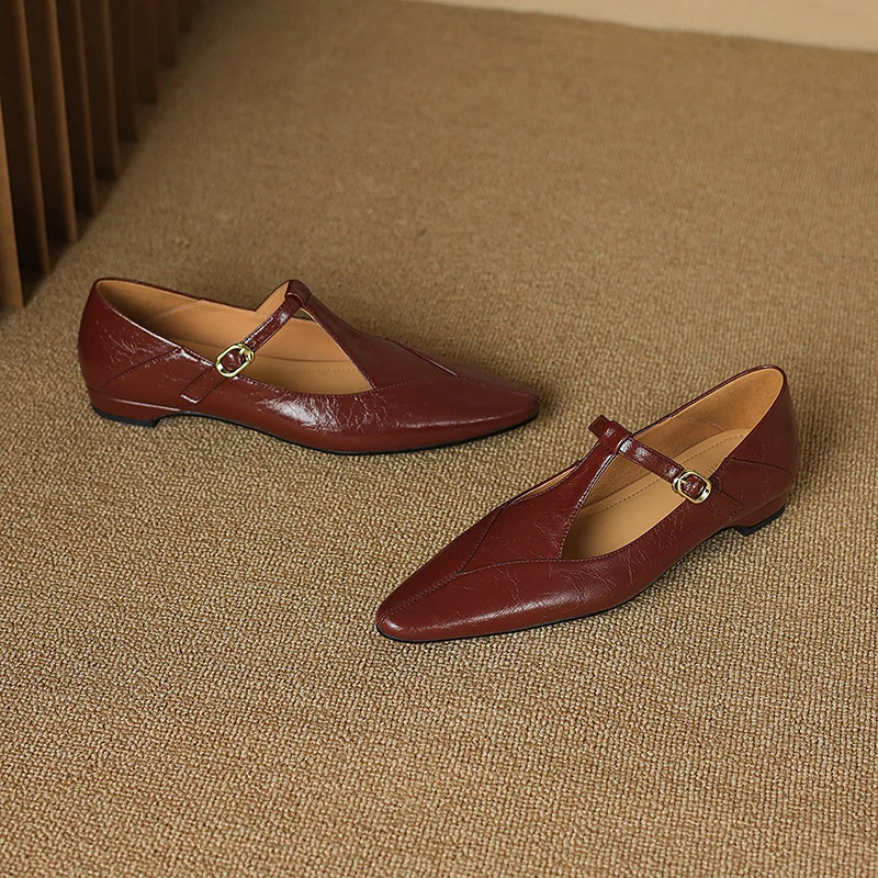 Ivra Genuine Leather Flats